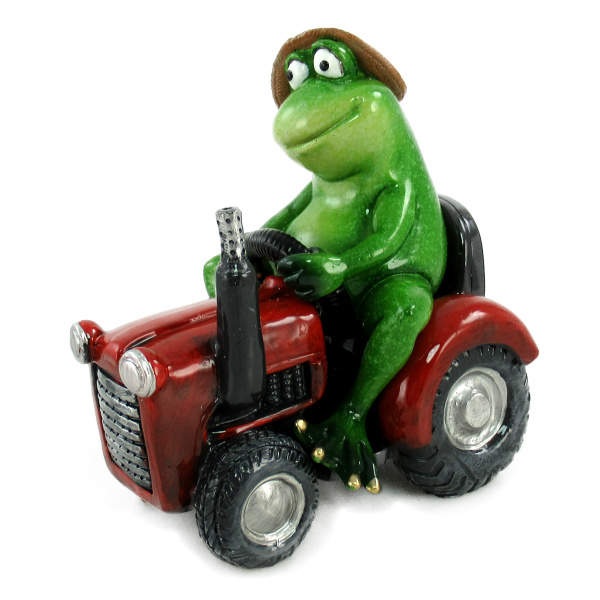 Žába na traktoru polystone