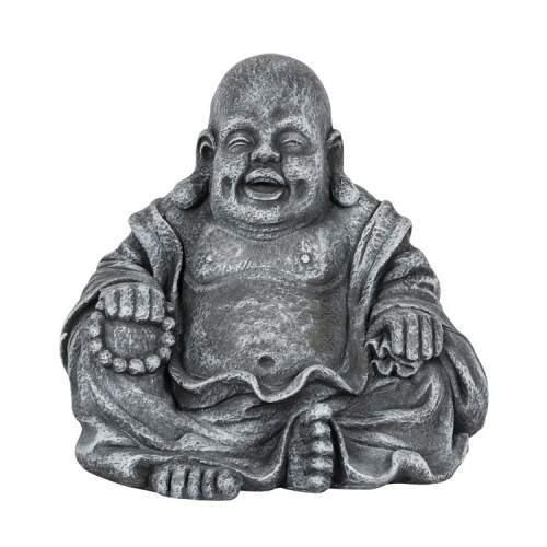 Buddha sedící šedá