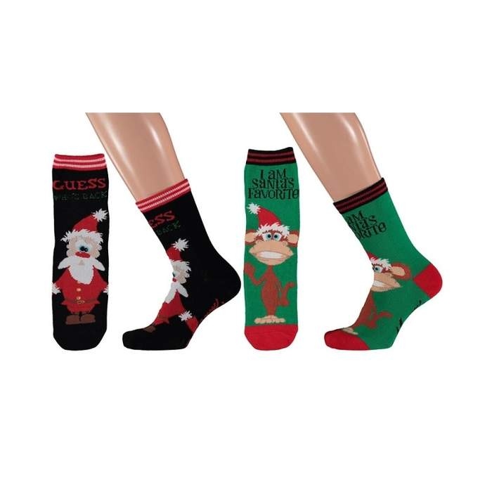 Ponožky dětské Santa/opice 2ks