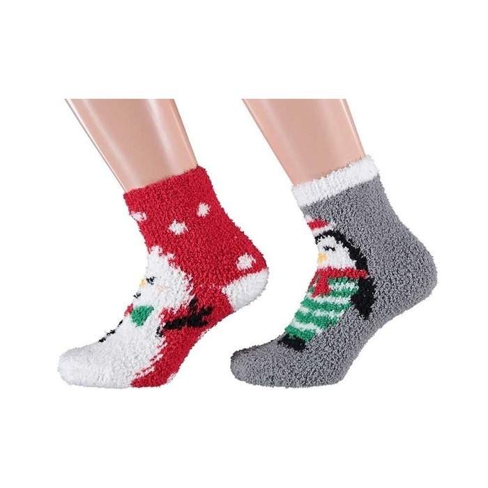 Ponožky dětské sněhulák/tučňák 2ks