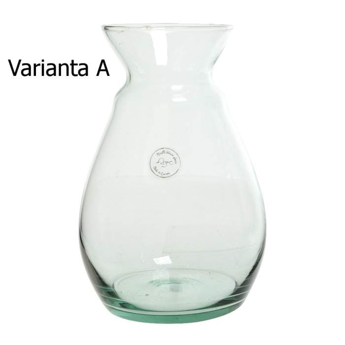 Váza skleněná atypická 27cm