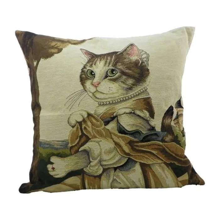 Polštář dekor hraběnka kočka