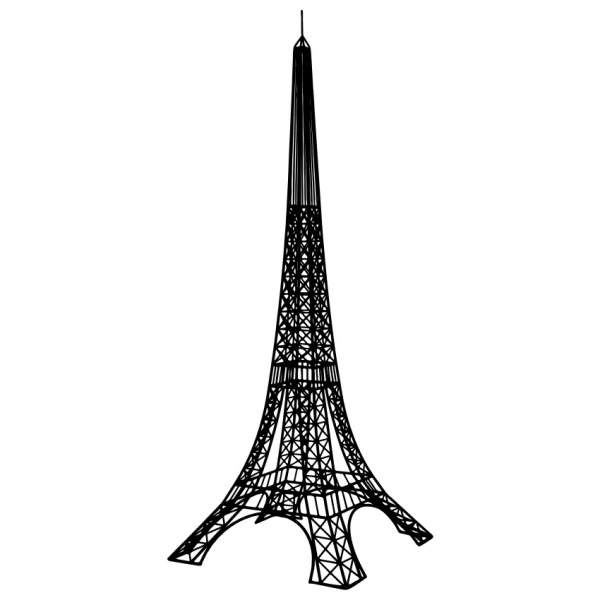 Dekorace Eiffelova věž kovová