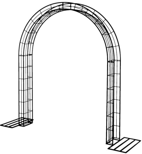 Brána vjezdová kulatá NARVA kovová