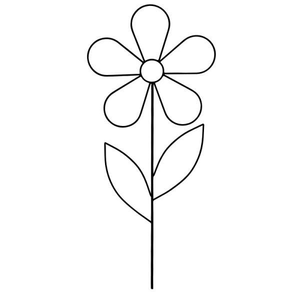 Opora/zápich květina MARGARITA kovová