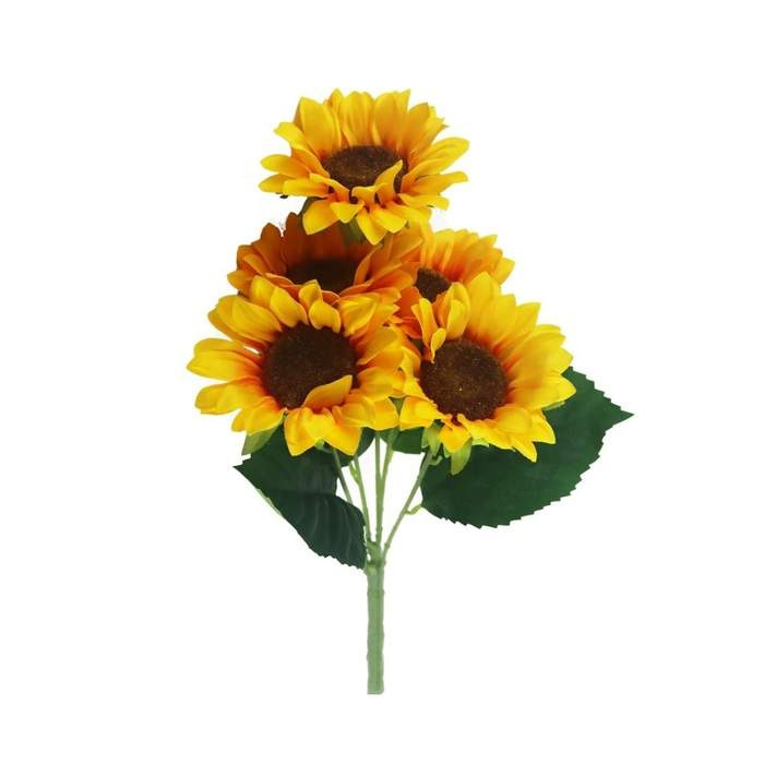 Slunečnice řezaná umělá 5 květů
