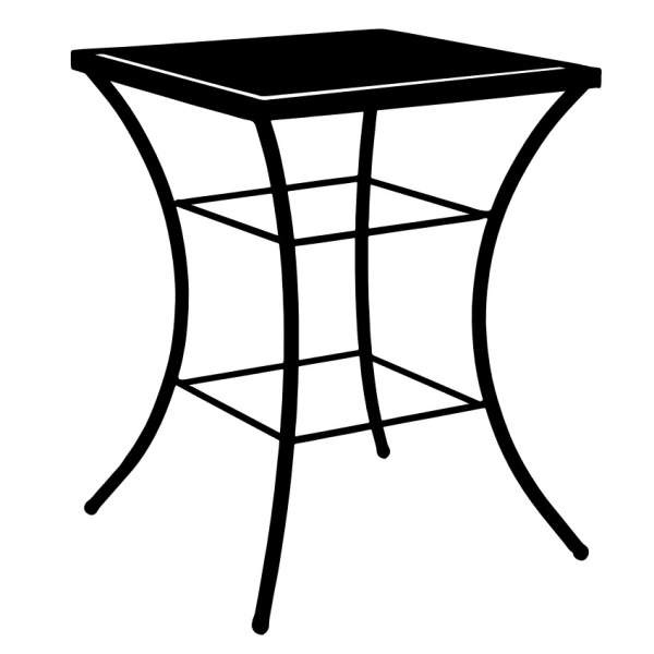Stůl hranatý METAURO kovový